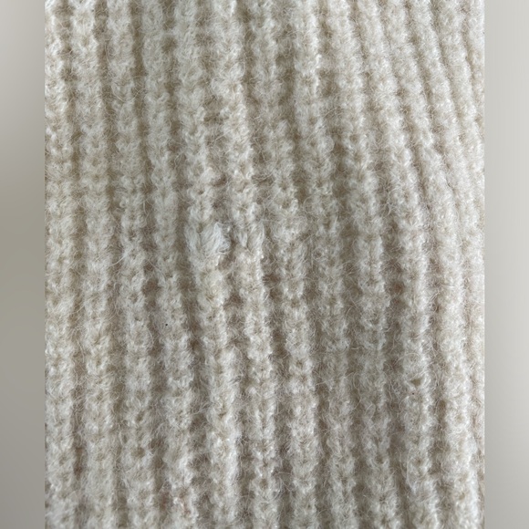 NWT Nasty Gal camel cream fold over turtleneck sweater balloon sleeves | S/M - Picture 8 of 10